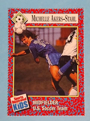 Sports Illustrated For Kids 1991 radiocontrol Michelle Akers-Stahl EE. UU. #299 ⚽ Foto 1 de 2