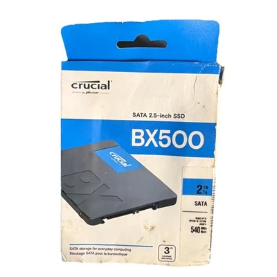 New - Crucial BX500 2TB 3D NAND SATA 2.5-inch SSD - Image 1 of 2