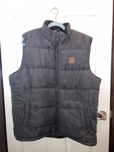 Field & Stream Men’s Heavyweight Insulated Black Puffer Vest Full Zip Sz L. New - Picture 1 of 6