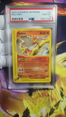 Pokemon TCG - Skyridge (2003) - Moltres 21/144 - PSA 10 Gem Mint - Image 1 of 2