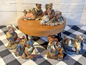 Boyds Bears Resin Lot of 6 Assorted Figurines Lady Bug Sailboats Pic-Nic - Picture 1 of 7