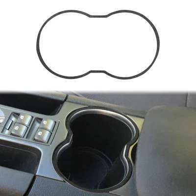 Cubierta portavasos de agua para consola interior de gamuza negra para Pontiac G8 2008-09 Foto 1 de 4