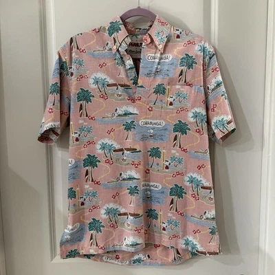 Reyn Spooner PEANUTS Surfin' Snoopy Classic Fit Popover Hawaiian Shirt Men’s XS - Image 1 of 4