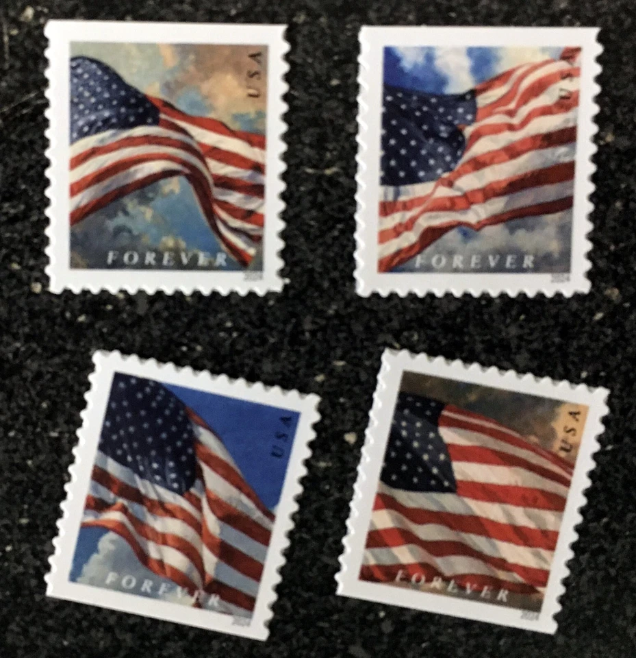 2024USA #5883-5886 Forever U.S. Flag - Set of 4 Booklet Singles Mint  (APU) - Image 1 of 1