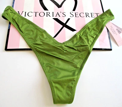 VICTORIA'S SECRET VERY SEXY Strappy Back High Leg Thong Panty VS Green S M L XL - Image 1 of 4