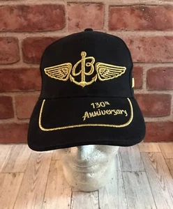 Breitling Hat Men’s Snapback OSFM Black Gold 130th Anniversary Cap - Picture 1 of 7