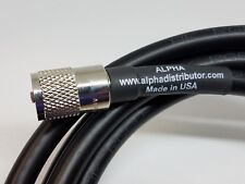 ALPHA - 5ft RG8u Coax Cb Ham Radio Cable with AMPHENOL PL259s attached 