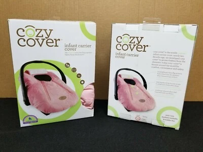 Cozy Cover Infant Carrier Cover - Secure Baby Car Seat Cover - Quilted Pink - Image 1 of 3