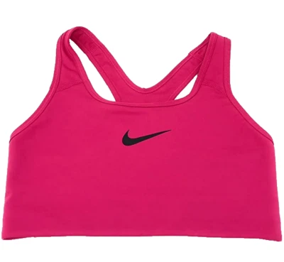 NEW NIKE [M] Women DRI-FIT NON-Padded Yoga/Gym Sports Bra-Pink/Black 871776-616 - Image 1 of 2