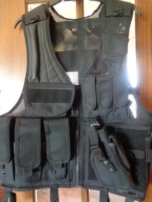 UTG BLACK TACTICAL VEST SIZE XL - FREE SHIPPING - Image 1 of 4