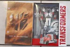Transformers Age Of Extinction Silver Knight Optimus Prime Platinum Edition NIB - Picture 1 of 8