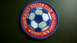 EMBLEMA PARCHE VINTAGE CLUB DE FÚTBOL N.J EE. UU.  - Imagen 1 de 3