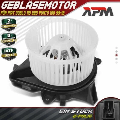 Gebläsemotor Innenraumgebläse 174W für Fiat Doblo 119 223 Punto 188 1999-2012 - Bild 1 von 4