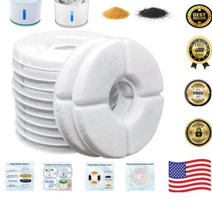 Triple Filtration Cat Fountain Filters 16-Pack for Clean Water - Compatible w... - Picture 1 of 8