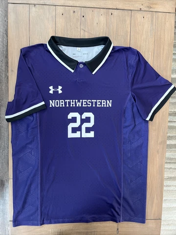 Under Armour Northwestern Wildcats Collar Soccer Jersey Men's L Purple UJUJP3M Cover