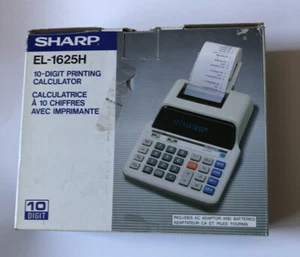 Sharp Vintage  EL1625H 10 Digit Printing Calculator Adding Machine New Open Box - Picture 1 of 3