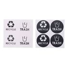 Recycle Trash Symbol Lettering Decals Sticker For Trash Cans Garbage Conta
