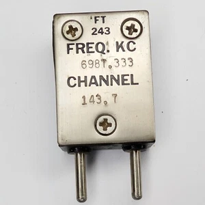 Unique 6987.333 KC KHz FT-243 Ham Radio Crystal 6.987 Military Mhz Ch 143.7 6O - Zdjęcie 1 z 3