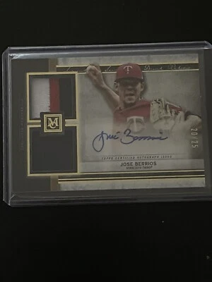 2020 Topps Museum Collection - JOSE BERRIOS - Twins Dual Jersey/Auto 20 / 25 - Image 1 of 4