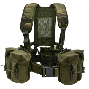 Genuine British Army Chest Rig Tactical Airborne  Olive Green Vest + DPM Yoke - Bild 1 von 6