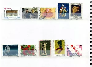 RACCOLTA COLLEZIONE LOTTO VARIETA' FRANCOBOLLI ITALIA REPUBBLICA - Picture 1 of 1