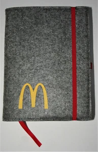Promo McDonalds Swag Felt Cloth Notebook Journal Diary New - Picture 1 of 5