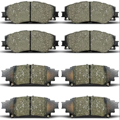8pcs For 2012 - 2017 Toyota Prius V Front + Rear Ceramic Brake Pads D1210 D1391 Foto 1 de 4