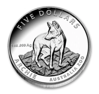 2017 Australia $5 Archie Alpine Dingo .999 Silver Proof Coin - Image 1 of 4