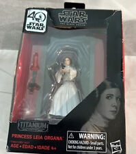 Princess Leia Star Wars 40th Anniversary Black Series Titanium Series Figure