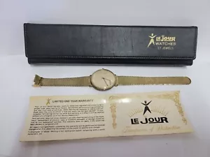 LE JOUR Original 1889 Silber Morgan Dollar Herrenuhr 17J mechanisch funktioniert 10k GF - Bild 1 von 17