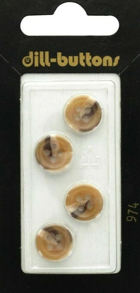 Dill Buttons ~ (0974) - 7/16" - 4 ct - Image 1 of 1