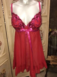 NWT-Red Chemise With Thong Panties XL - Picture 1 of 12