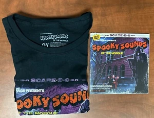 Fright Rags Spooky Sounds (Mens 3XL, T-Shirt) and Record - Horror - Brand New - Picture 1 of 5