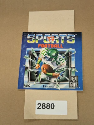 TV Sports Football - Turbo Grafx - Manual Only **NO GAME! - Image 1 of 2