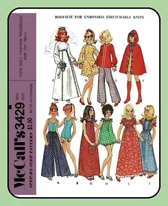 Patrón de costura de 111⁄2"" para muñeca adolescente ropa de novia McCall's 3429 de colección 1972 - Imagen 1 de 5