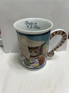 The Danbury Mint Peek A Boo Cat Mug Gary Patterson - Picture 1 of 3