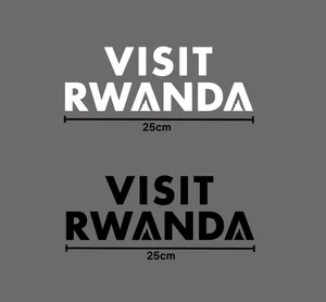 Arsenal Sleeve Sponsor Patch – VISIT RWANDA 25cm Logo Heat Transfer Soccer Jerse - Picture 1 of 3