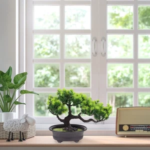 Simulated Welcoming Pine Potted Plant Office Bonsai Decoration Simulation - Picture 1 of 12