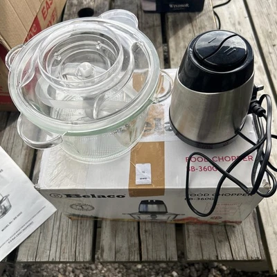 Belaco Tritatutto Frullatore Mixer Tritacarne 2L Ciotola Vetro Tritatutto Verdure - Immagine 1 di 3