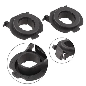 2X Black Car H7 LED Adapter Holder Base for Focus 3 MK3 For Fiat 500 For Opel - Picture 1 of 12