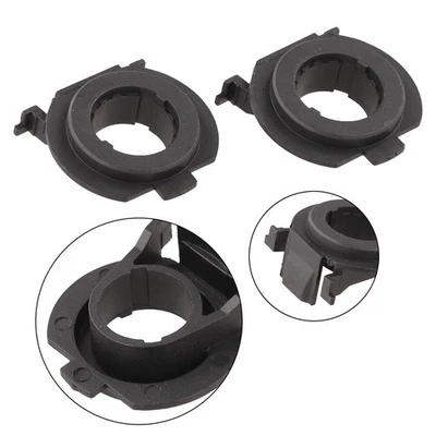 2X Black Car H7 LED Adapter Holder Base for Focus 3 MK3 For Fiat 500 For Opel - Image 1 of 4