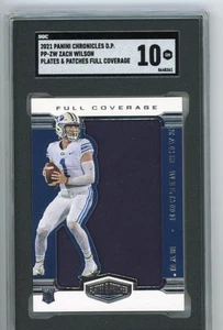 ZACH WILSON 2021 PANINI CHRONICLES PLATES & PATCHES FULL COVERAGE #PP-ZW SGC 10 - Picture 1 of 2