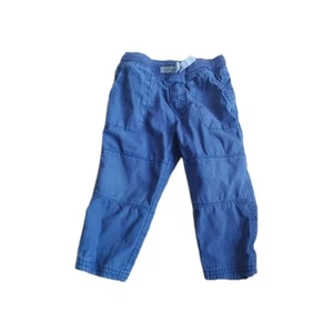 Carter's Toddler Boys' Pull-On Drawstring Pants Navy Size 12M 100% Cotton - Picture 1 of 6
