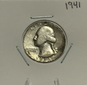 1941 Washington Quarter, 90% Silver, Very Nice, Lower Mintage! 🔥🔥 - Picture 1 of 2