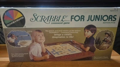 Vintage Scrabble For Juniors Edition Five 1982 Never Opened Still In Plastic - Image 1 of 4