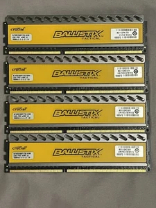 4x4GB Crucial Ballistix Tactical DDR3 1866mhz BLT4G31869DT1TX0.16FMR - Picture 1 of 3