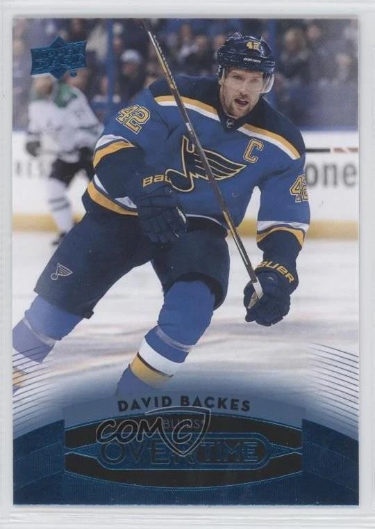2015-16 Upper Deck GTS Overtime Blue Foil David Backes #11 - Image 1 of 2