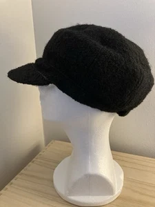 Sombrero August Hat Company mezcla de lana Page Boy en negro talla única - Imagen 1 de 4