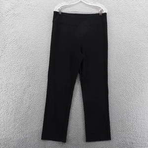 Pantalone Boston Proper Elasticizzato Taglia M Nero Donna Pull On Gamba Dritta Misto Nylon - Foto 1 di 13