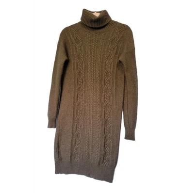 J.Crew Wool Blend Turtleneck Sweater Dress Olive Green Size XS? - Image 1 of 4